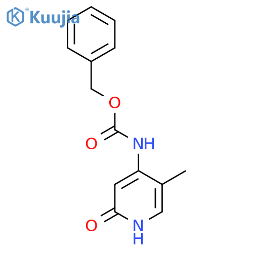 benzyl N-(2-hydroxy-5-methylpyridin-4-yl)carbamate structure