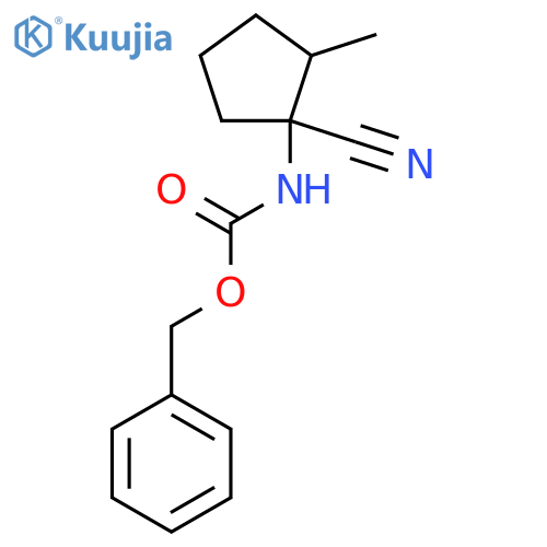 benzyl N-(1-cyano-2-methylcyclopentyl)carbamate structure