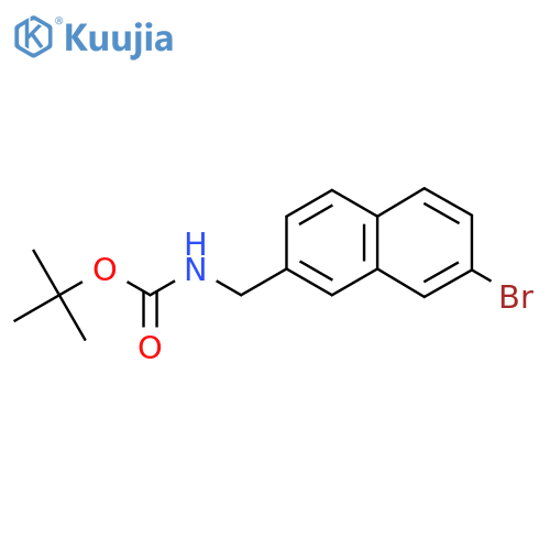 tert-butyl N-(7-bromonaphthalen-2-yl)methylcarbamate structure