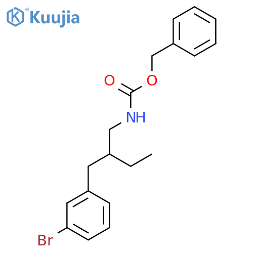 benzyl N-{2-(3-bromophenyl)methylbutyl}carbamate structure