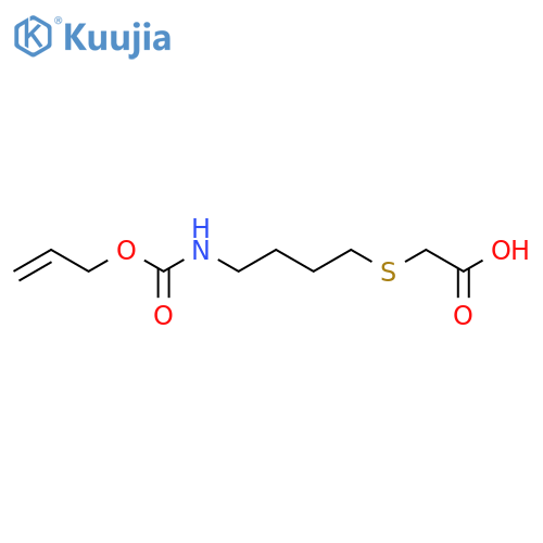 2-(4-{(prop-2-en-1-yloxy)carbonylamino}butyl)sulfanylacetic acid structure