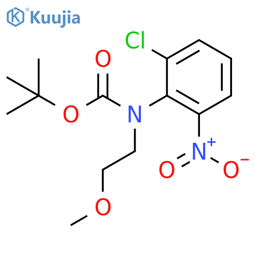 tert-butyl N-(2-chloro-6-nitrophenyl)-N-(2-methoxyethyl)carbamate structure