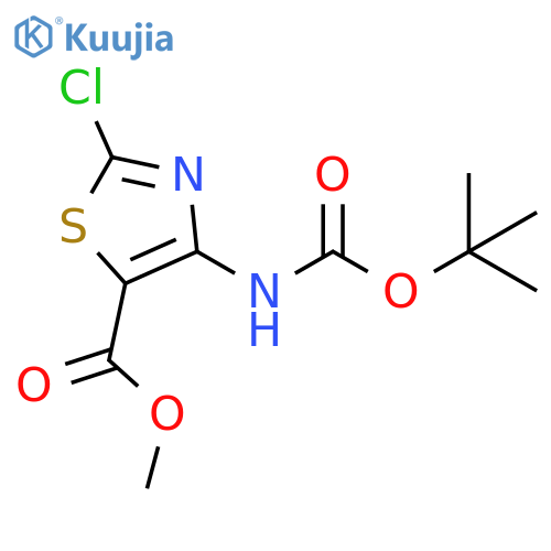methyl 4-{(tert-butoxy)carbonylamino}-2-chloro-1,3-thiazole-5-carboxylate structure