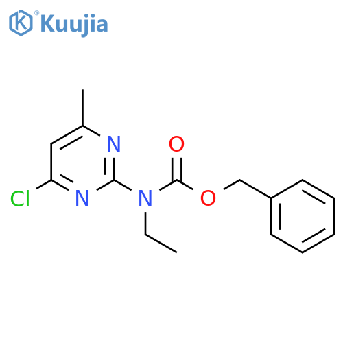 benzyl N-(4-chloro-6-methylpyrimidin-2-yl)-N-ethylcarbamate structure