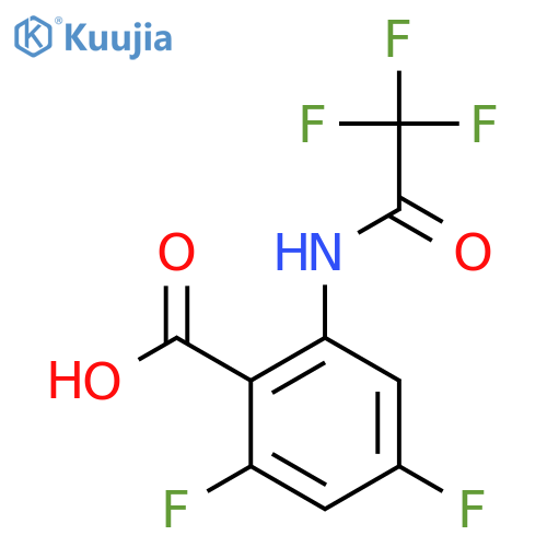 2,4-Difluoro-6-(2,2,2-trifluoroacetamido)benzoic acid structure