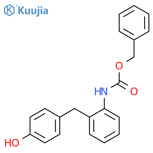 benzyl N-{2-(4-hydroxyphenyl)methylphenyl}carbamate structure