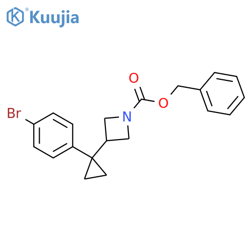 benzyl 3-1-(4-bromophenyl)cyclopropylazetidine-1-carboxylate structure
