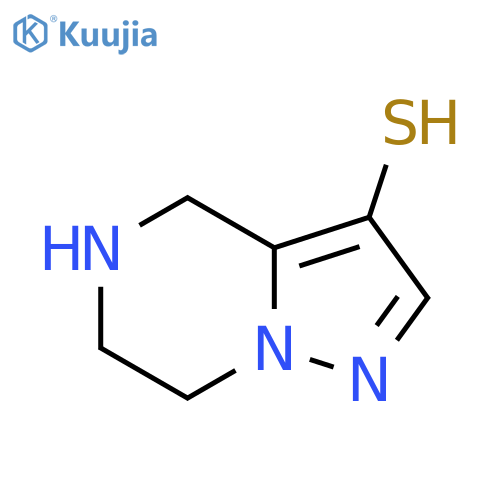 4H,5H,6H,7H-pyrazolo1,5-apyrazine-3-thiol structure