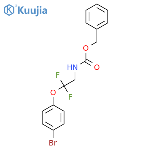 benzyl N-2-(4-bromophenoxy)-2,2-difluoroethylcarbamate structure