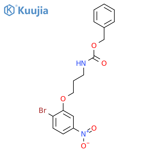 benzyl N-3-(2-bromo-5-nitrophenoxy)propylcarbamate structure