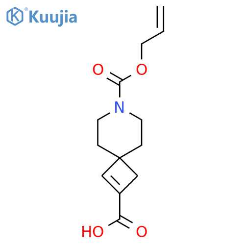 7-(prop-2-en-1-yloxy)carbonyl-7-azaspiro3.5non-1-ene-2-carboxylic acid structure
