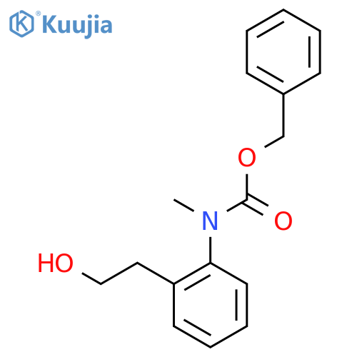 benzyl N-2-(2-hydroxyethyl)phenyl-N-methylcarbamate structure