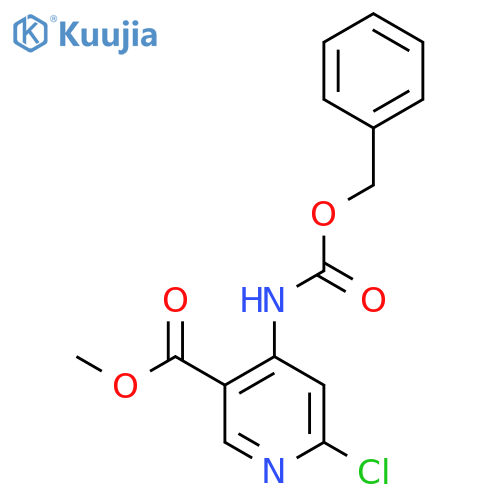 methyl 4-{(benzyloxy)carbonylamino}-6-chloropyridine-3-carboxylate structure