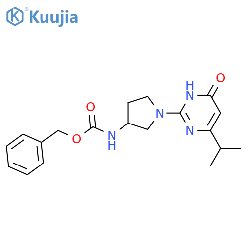 benzyl N-{1-4-hydroxy-6-(propan-2-yl)pyrimidin-2-ylpyrrolidin-3-yl}carbamate structure