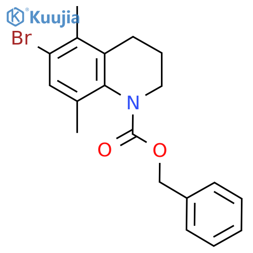Benzyl 6-bromo-5,8-dimethyl-1,2,3,4-tetrahydroquinoline-1-carboxylate structure