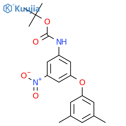 tert-butyl N-3-(3,5-dimethylphenoxy)-5-nitrophenylcarbamate structure