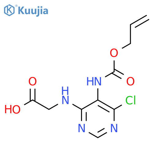2-(6-chloro-5-{(prop-2-en-1-yloxy)carbonylamino}pyrimidin-4-yl)aminoacetic acid structure
