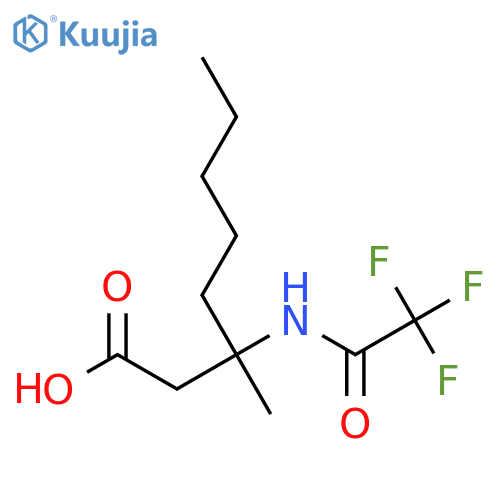 3-Methyl-3-(2,2,2-trifluoroacetamido)octanoic acid structure