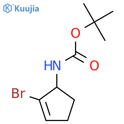 tert-butyl N-(2-bromocyclopent-2-en-1-yl)carbamate structure
