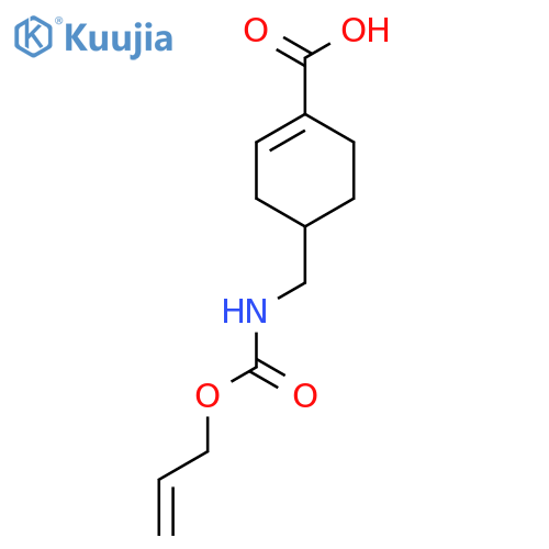 4-({(prop-2-en-1-yloxy)carbonylamino}methyl)cyclohex-1-ene-1-carboxylic acid structure
