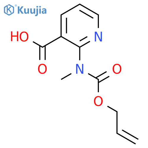 2-{methyl(prop-2-en-1-yloxy)carbonylamino}pyridine-3-carboxylic acid structure