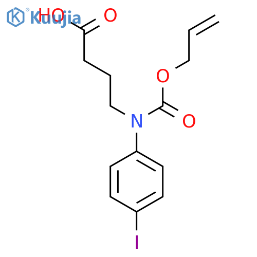 4-(4-iodophenyl)(prop-2-en-1-yloxy)carbonylaminobutanoic acid structure