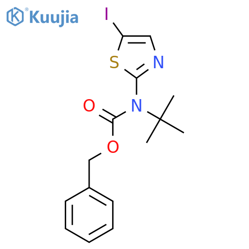benzyl N-tert-butyl-N-(5-iodo-1,3-thiazol-2-yl)carbamate structure