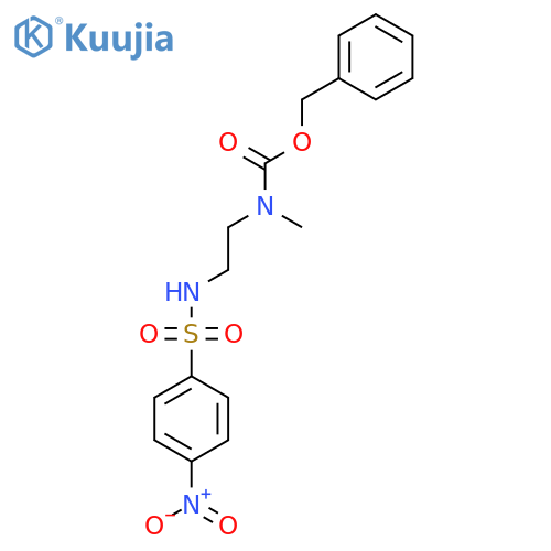 benzyl N-methyl-N-2-(4-nitrobenzenesulfonamido)ethylcarbamate structure