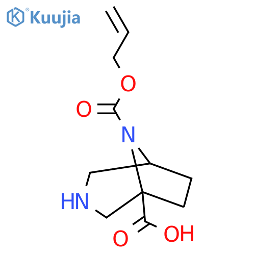 8-(prop-2-en-1-yloxy)carbonyl-3,8-diazabicyclo3.2.1octane-1-carboxylic acid structure