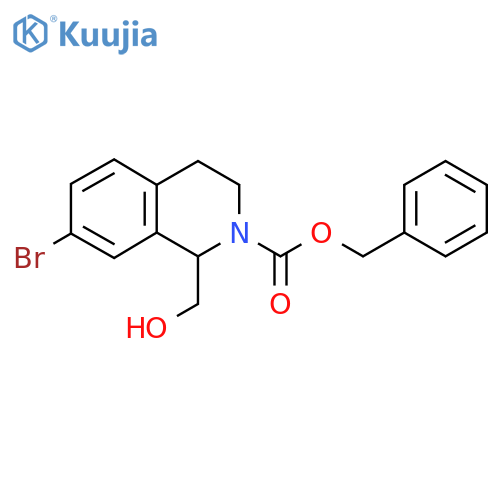 Benzyl 7-bromo-1-(hydroxymethyl)-1,2,3,4-tetrahydroisoquinoline-2-carboxylate structure