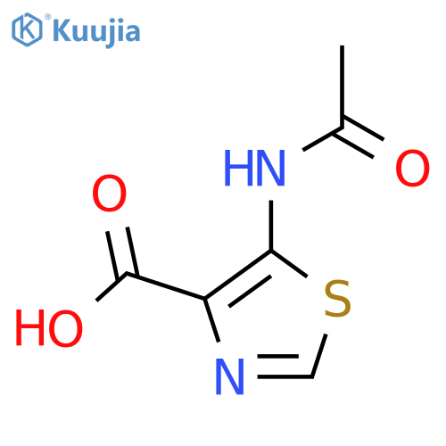 5-Acetamido-1,3-thiazole-4-carboxylic acid structure