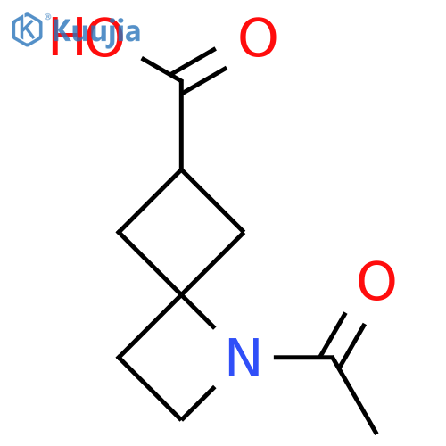 (4r)-1-acetyl-1-azaspiro3.3heptane-6-carboxylic acid structure