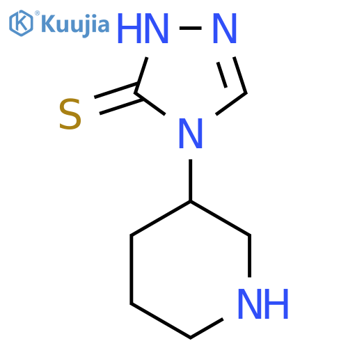 4-(piperidin-3-yl)-4H-1,2,4-triazole-3-thiol structure