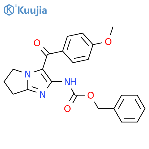 benzyl N-3-(4-methoxybenzoyl)-5H,6H,7H-pyrrolo1,2-aimidazol-2-ylcarbamate structure