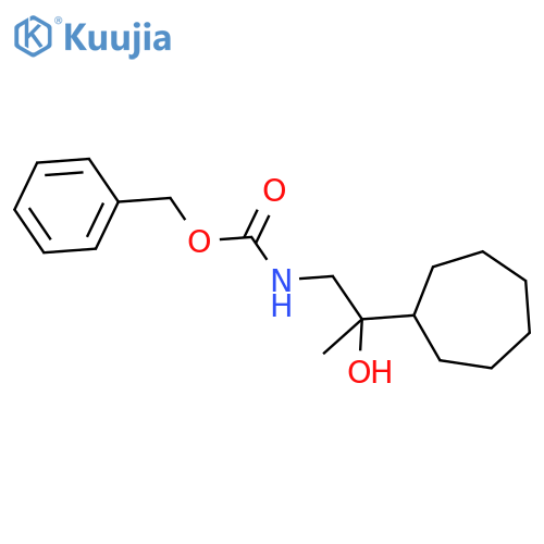 benzyl N-(2-cycloheptyl-2-hydroxypropyl)carbamate structure