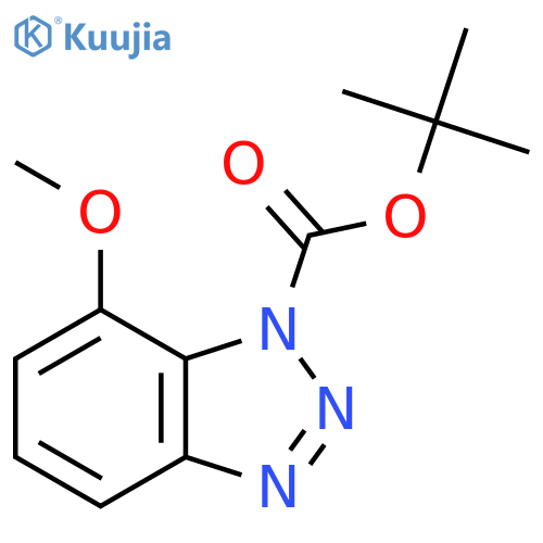 tert-butyl 7-methoxy-1H-1,2,3-benzotriazole-1-carboxylate structure