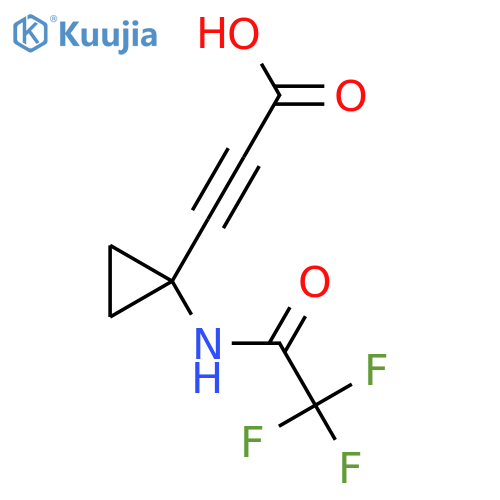 3-1-(2,2,2-trifluoroacetamido)cyclopropylprop-2-ynoic acid structure