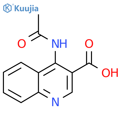 4-Acetamidoquinoline-3-carboxylic acid structure