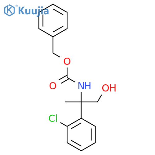 benzyl N-2-(2-chlorophenyl)-1-hydroxypropan-2-ylcarbamate structure