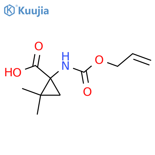 2,2-dimethyl-1-{(prop-2-en-1-yloxy)carbonylamino}cyclopropane-1-carboxylic acid structure