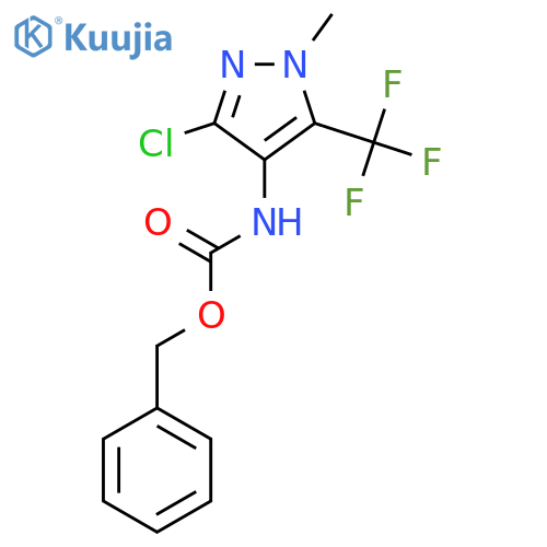 benzyl N-3-chloro-1-methyl-5-(trifluoromethyl)-1H-pyrazol-4-ylcarbamate structure