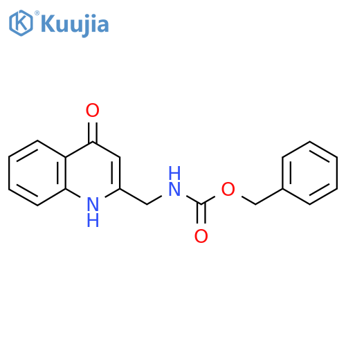 benzyl N-[(4-hydroxyquinolin-2-yl)methyl]carbamate structure