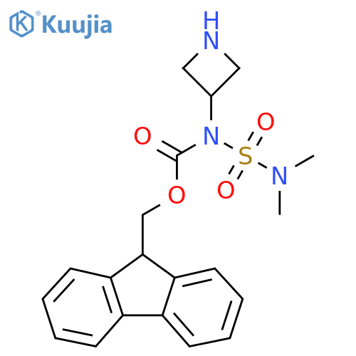 (9H-fluoren-9-yl)methyl N-(azetidin-3-yl)-N-(dimethylsulfamoyl)carbamate structure