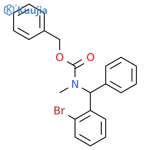 benzyl N-(2-bromophenyl)(phenyl)methyl-N-methylcarbamate structure