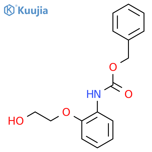 benzyl N-2-(2-hydroxyethoxy)phenylcarbamate structure