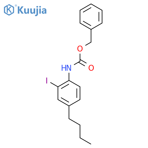benzyl N-(4-butyl-2-iodophenyl)carbamate structure