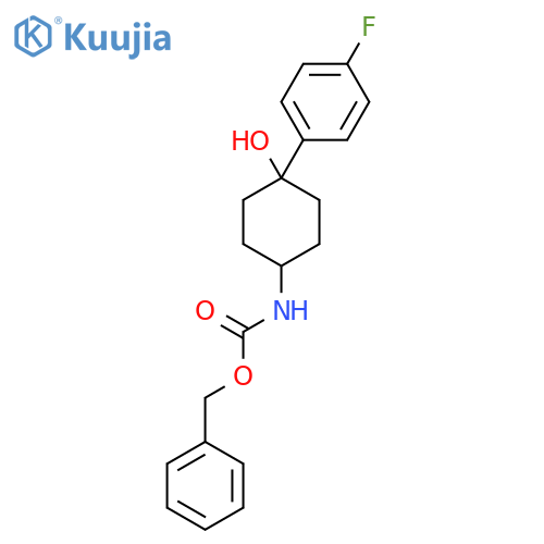 benzyl N-4-(4-fluorophenyl)-4-hydroxycyclohexylcarbamate structure