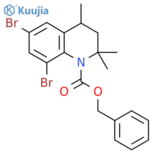 Benzyl 6,8-dibromo-2,2,4-trimethyl-1,2,3,4-tetrahydroquinoline-1-carboxylate structure