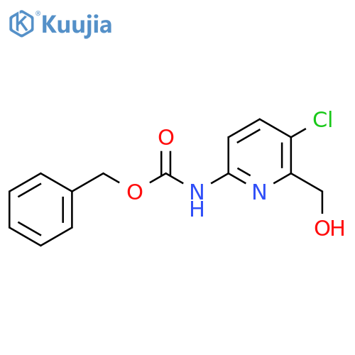 benzyl N-5-chloro-6-(hydroxymethyl)pyridin-2-ylcarbamate structure