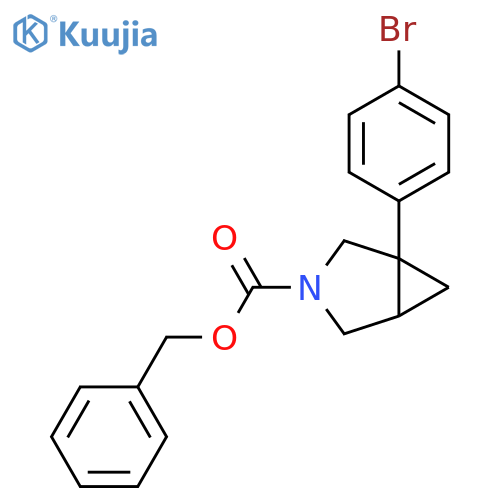 benzyl 1-(4-bromophenyl)-3-azabicyclo3.1.0hexane-3-carboxylate structure